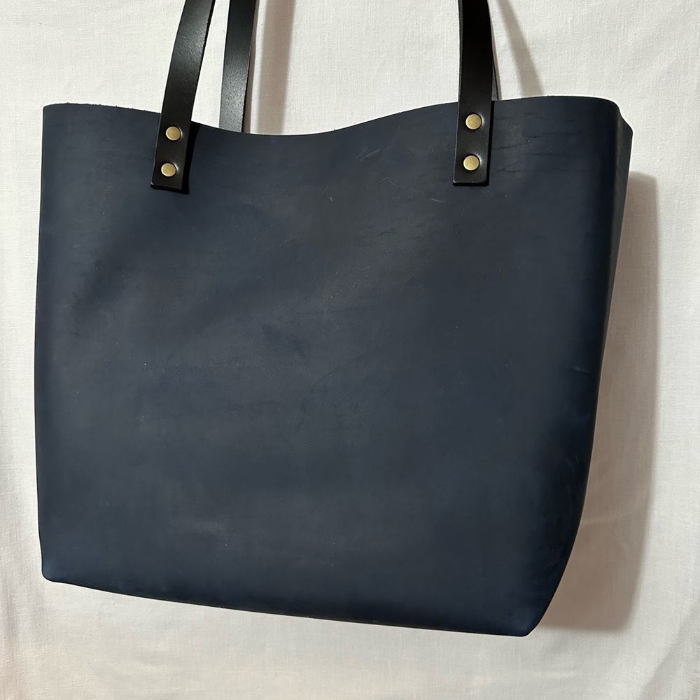 Portland leather tote bag - Picture 2 of 7